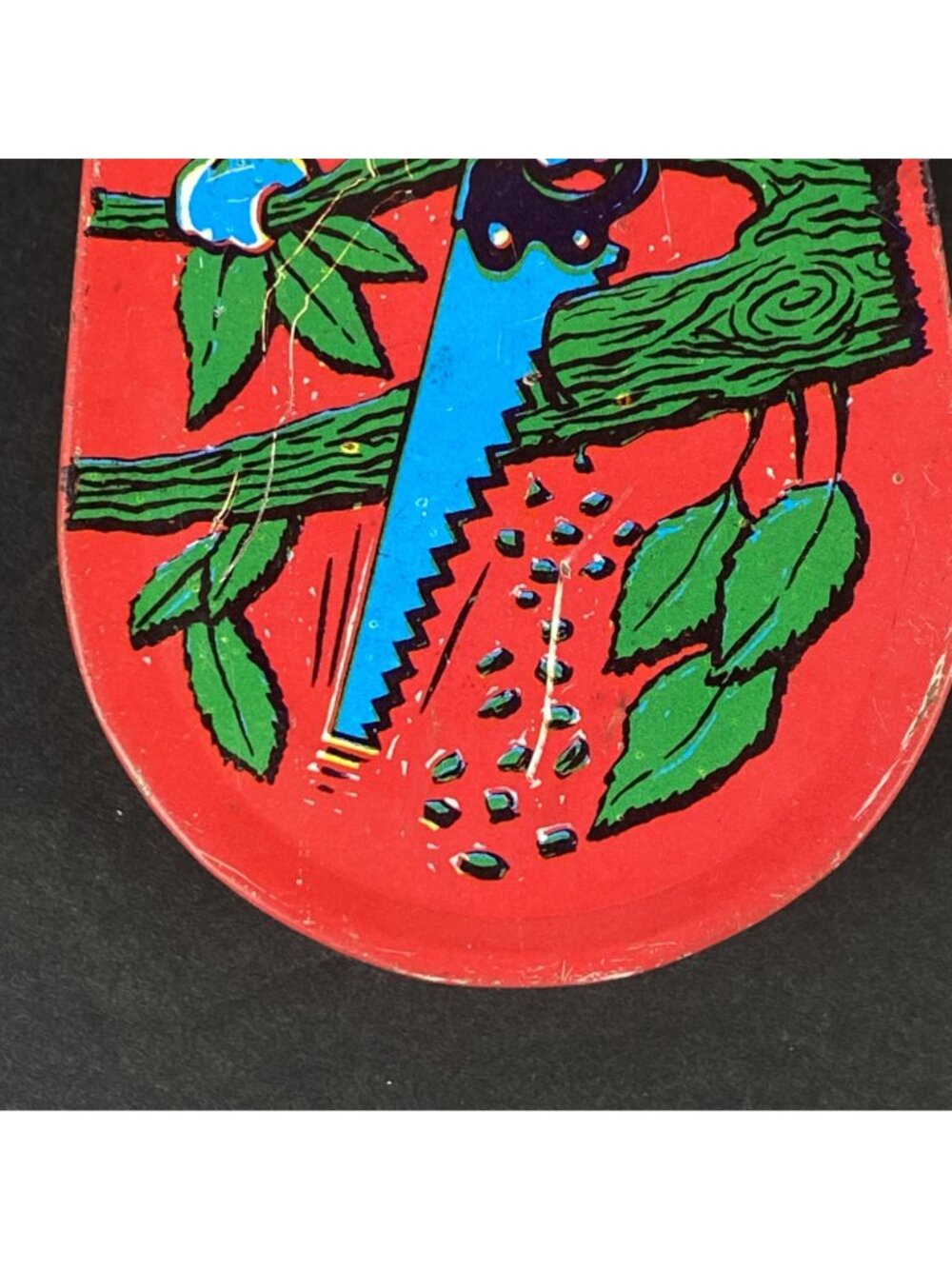 Vintage Red Tin Cricket Grasshopper Clicker Toy USA Made Collectible - Picture 4 of 7